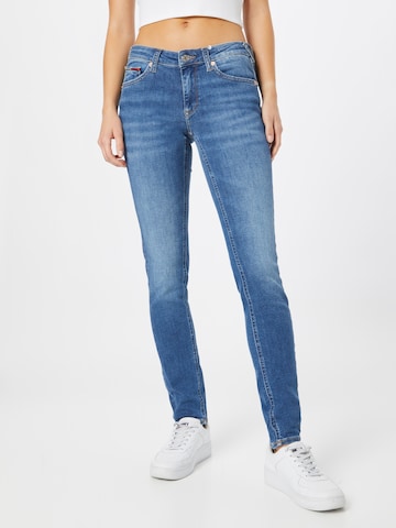 Tommy Jeans - Skinny Calças de ganga 'Sophie' em azul: frente