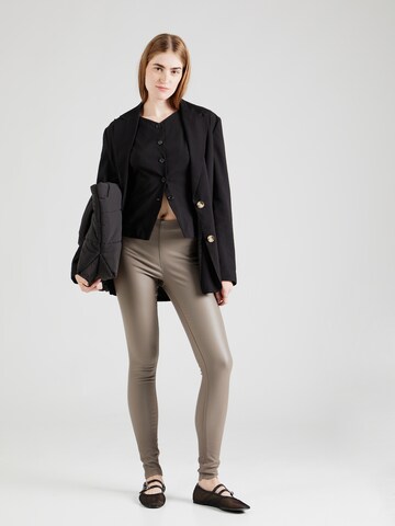 Skinny Leggings 'OBJBelle' OBJECT en marron