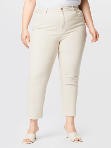 ONLY Carmakoma Jeans 'Mily' in Beige: front