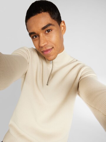 Pull-over 'DANE' SELECTED HOMME en beige