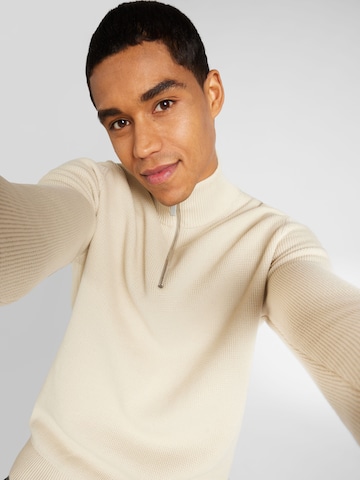 SELECTED HOMME Sweater 'DANE' in Beige