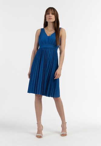 faina Cocktail Dress in Blue