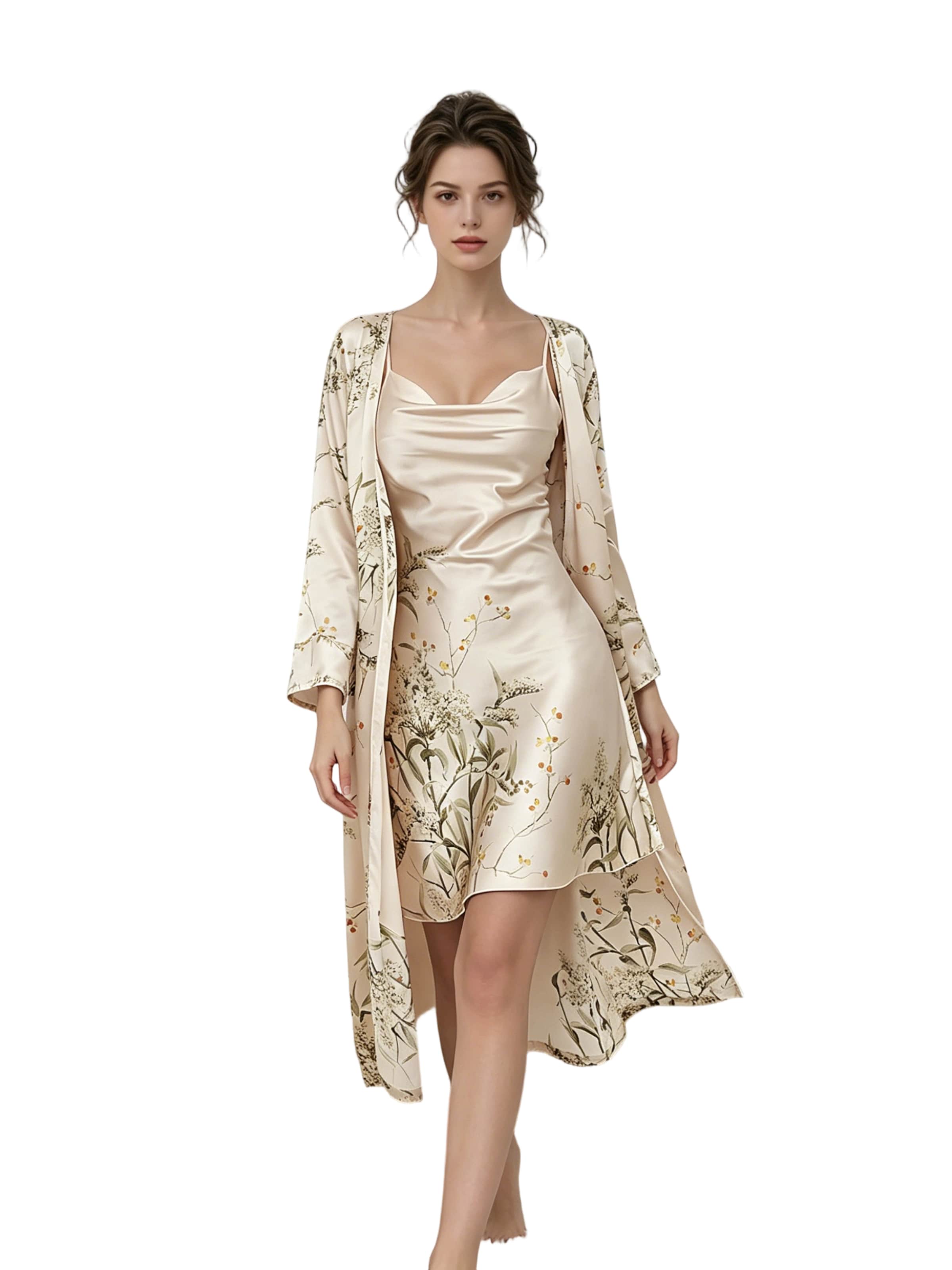Yesfashion Pajama in Beige