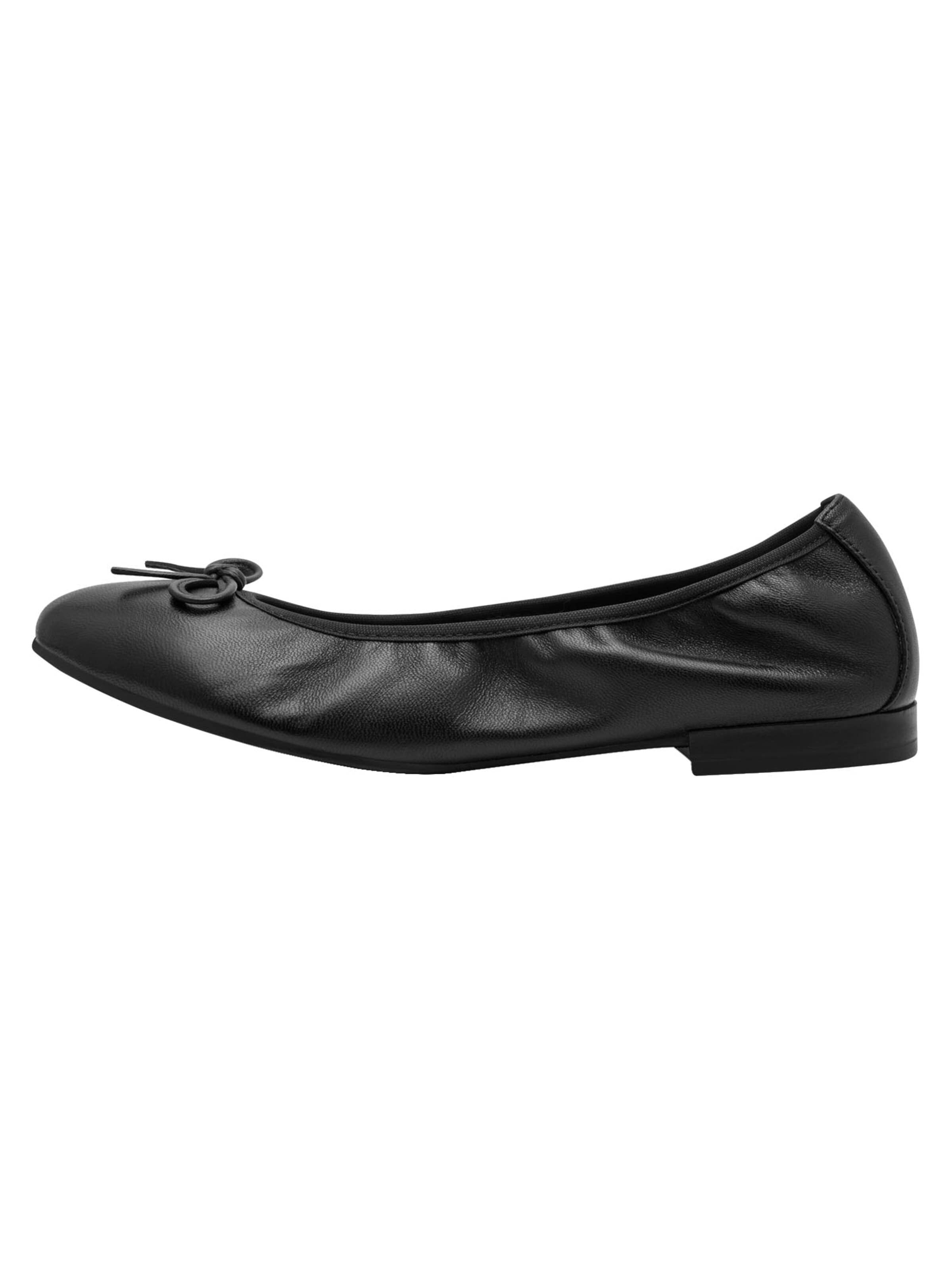 Tamaris Ballerina 'Basic' in Zwart: voorkant