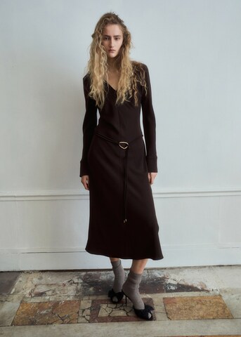 MANGO Dress 'marine' in Brown