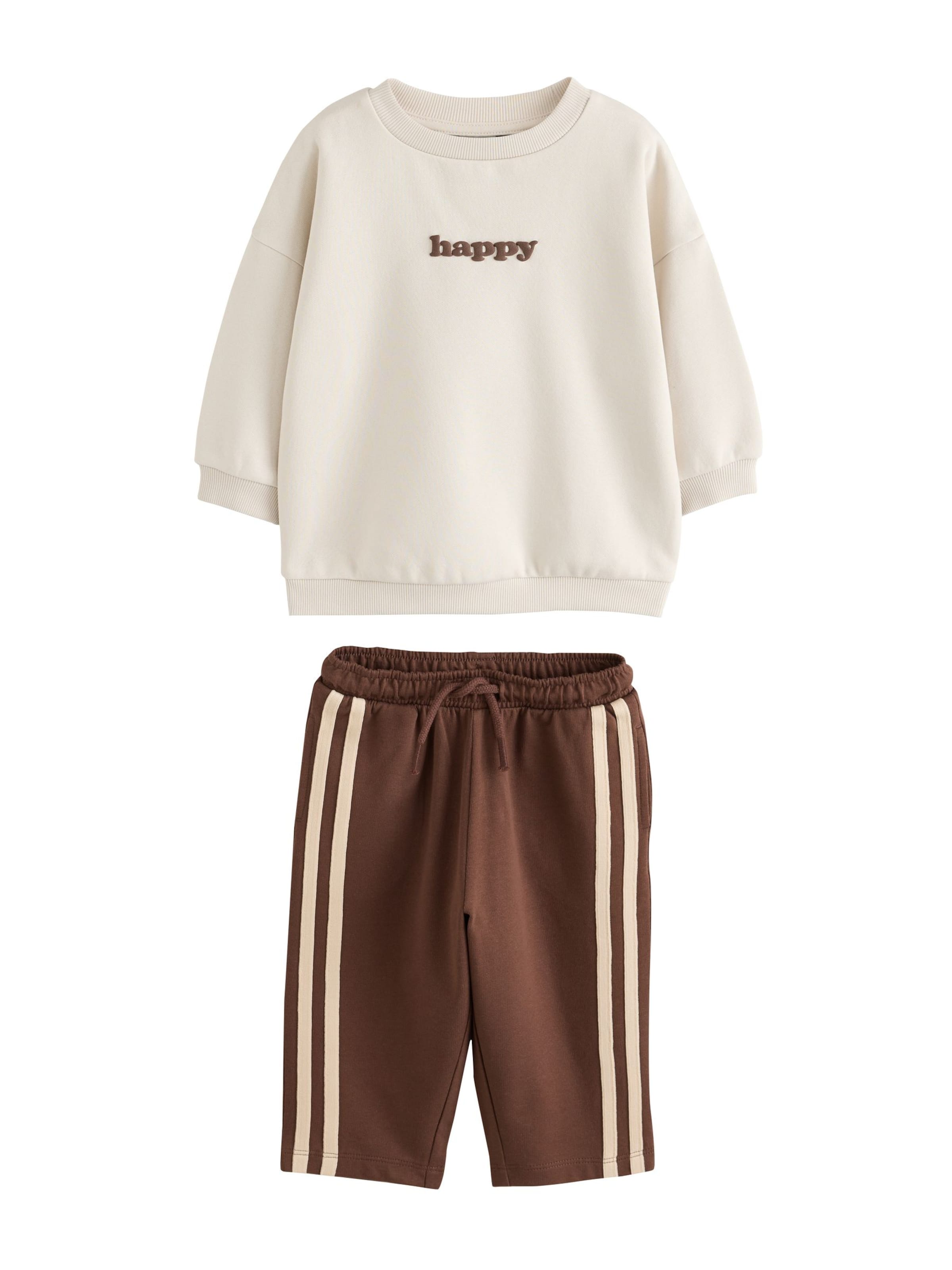 Next Joggingová souprava – bílá: přední strana
