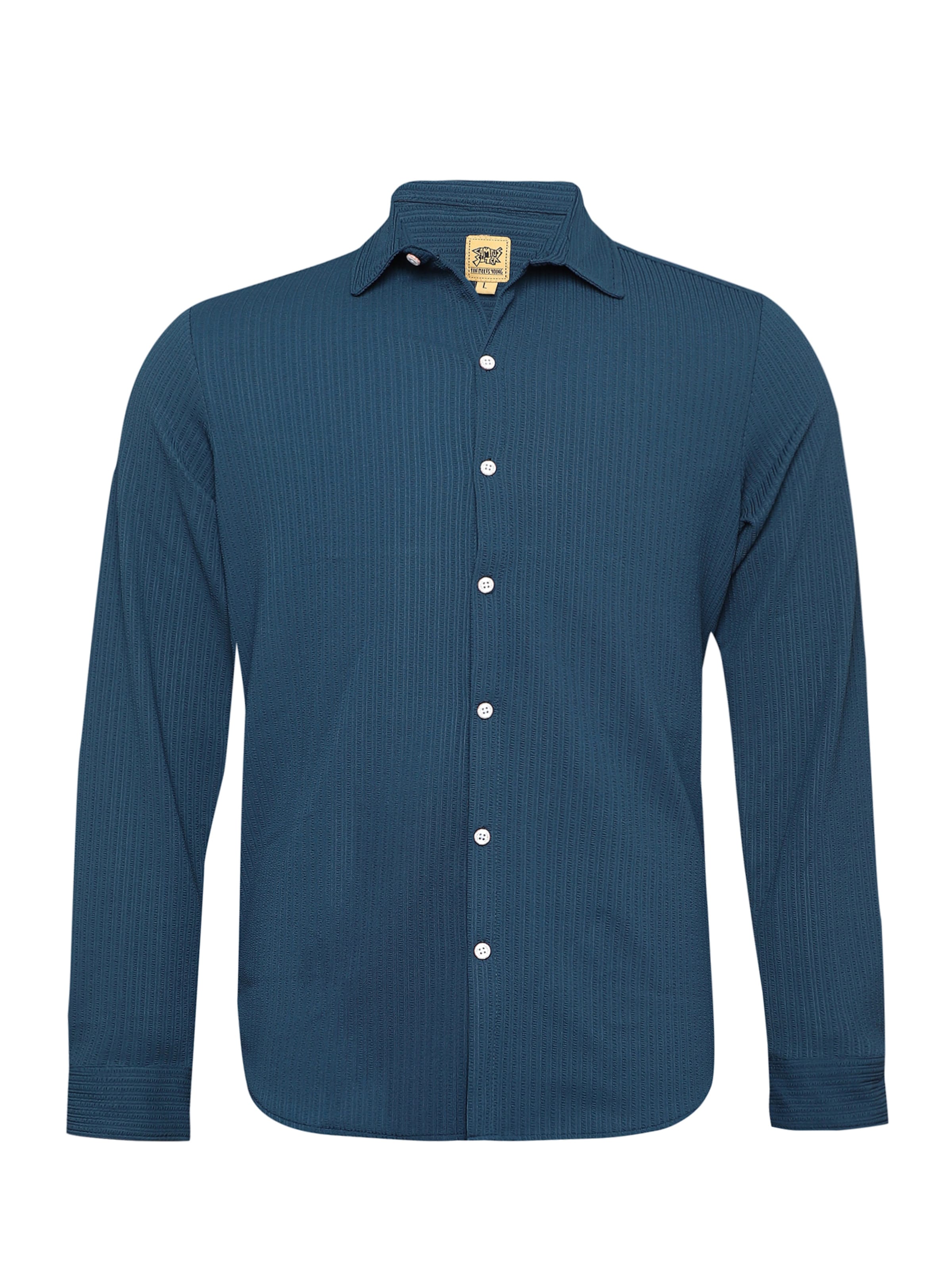 Campus Sutra Rovný strih Košeľa 'Tierra' - Modrá: predná strana