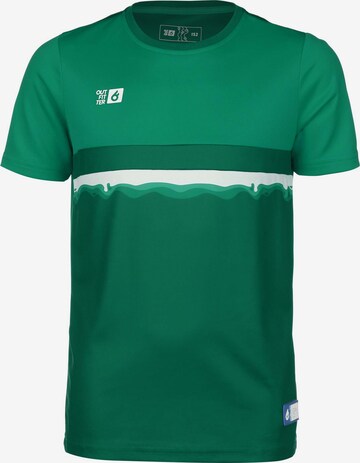 T-Shirt fonctionnel 'Tahi' OUTFITTER en vert : devant