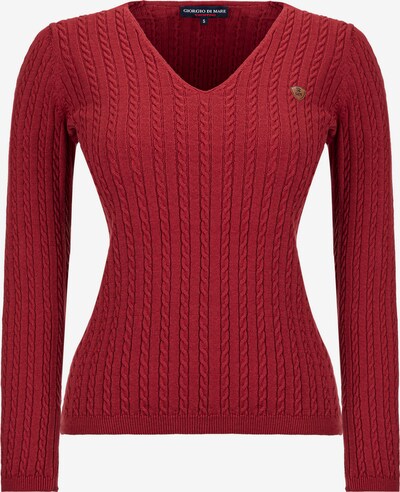 Giorgio di Mare Sweater 'Manon' in Brown / Carmine red, Item view