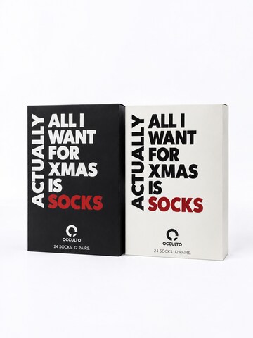 Occulto Socken 'Calendar'‌‌‌‌‌ in Schwarz