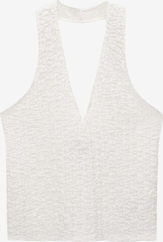 Pull&Bear Top in Wit: voorkant