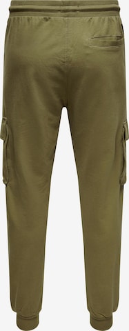 Only & Sons Tapered Cargo Pants 'Kian' in Green