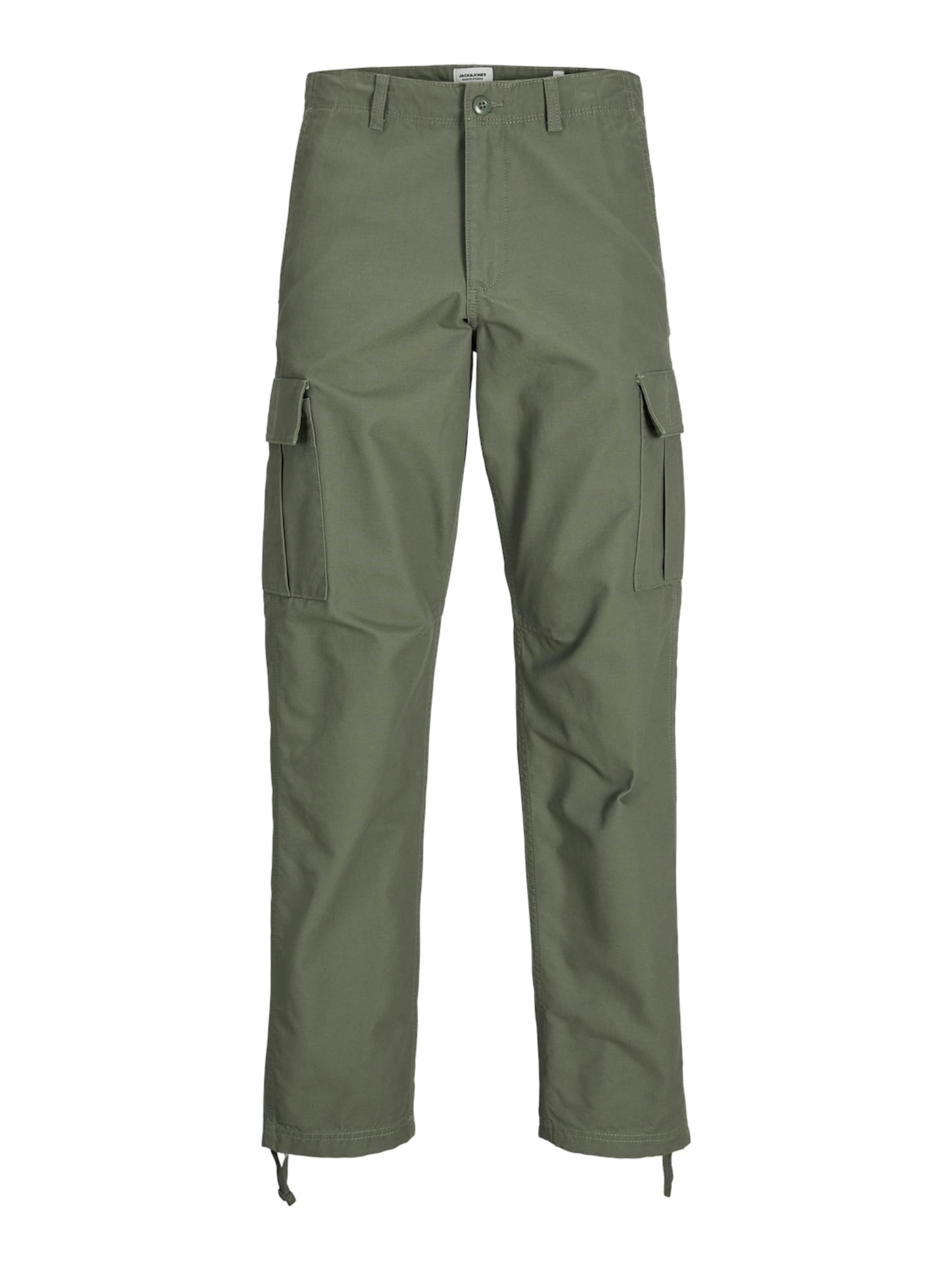 Loosefit Pantaloni cargo 'Kane Barkley' di JACK & JONES in verde: frontale