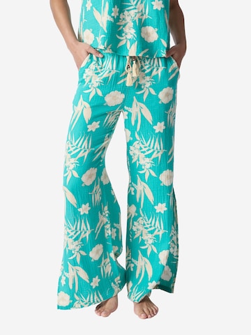 PJ Salvage Pyjamabroek 'Tahitian Tropics' in Groen: voorkant
