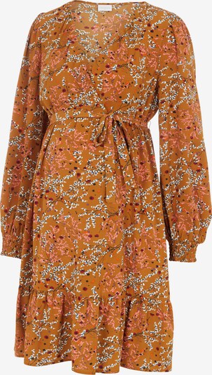 MAMALICIOUS Kleid 'JADINE' in orange / koralle / schwarz / weiß, Produktansicht
