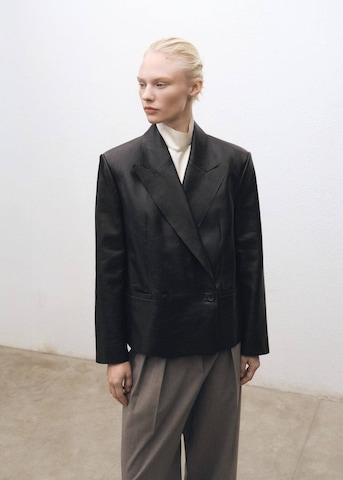 MANGO Blazer 'Pietra' in Black: front