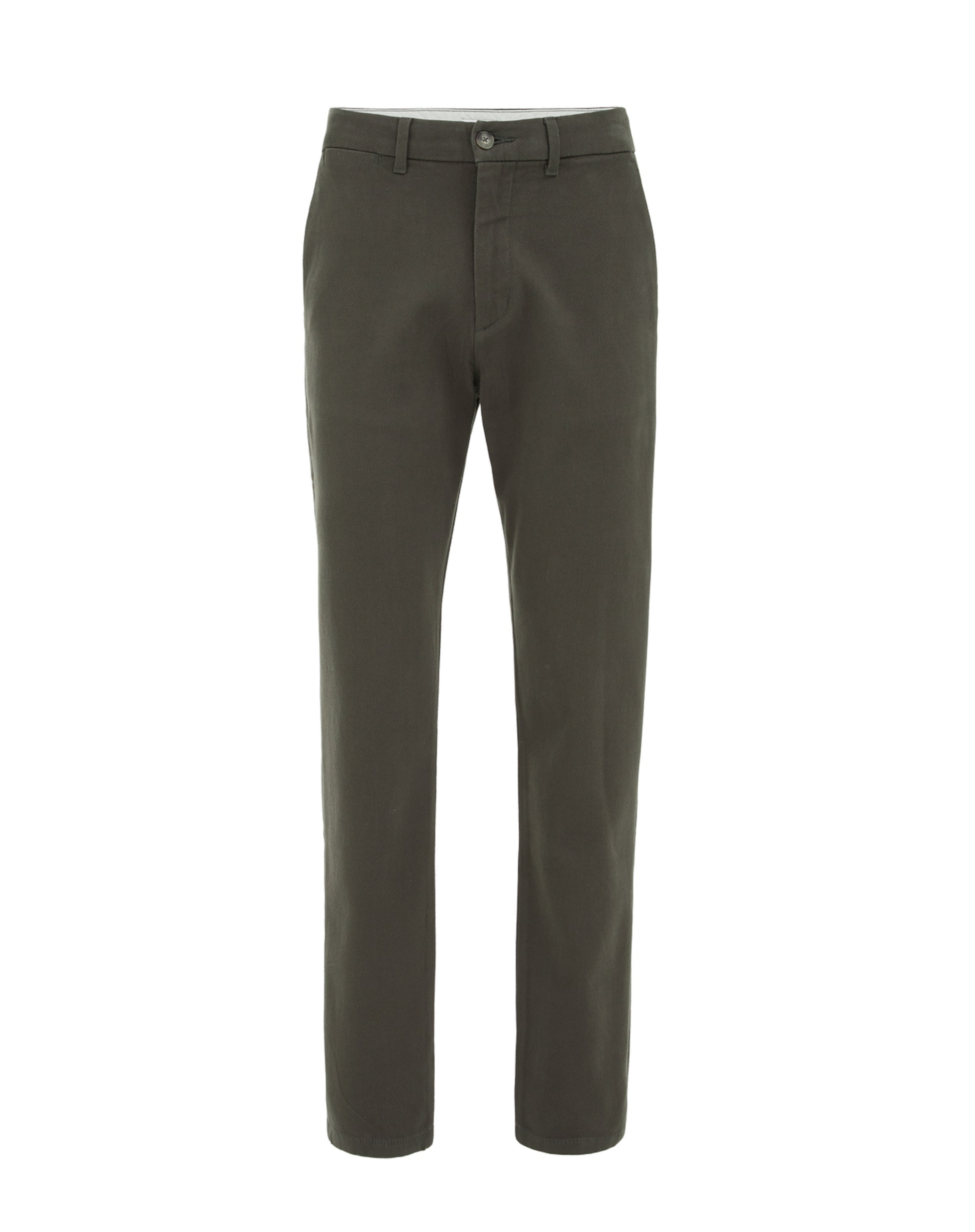 WE Fashion Slimfit Παντελόνι τσίνο σε πράσινο: μπροστά