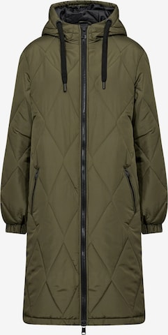 Soyaconcept Between-seasons coat 'Fenya 65' in Green: front