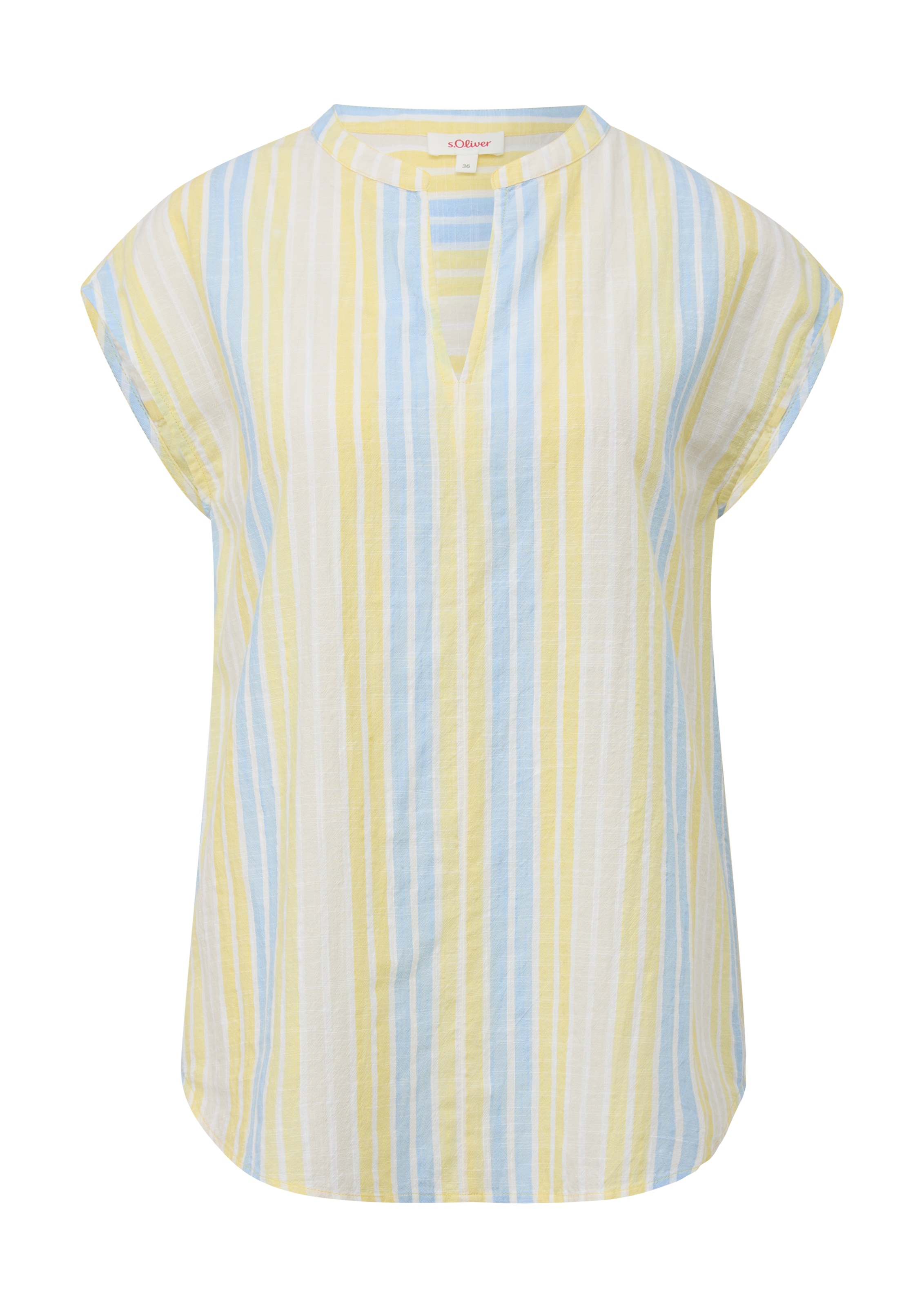 s.Oliver Blouse in Geel: voorkant