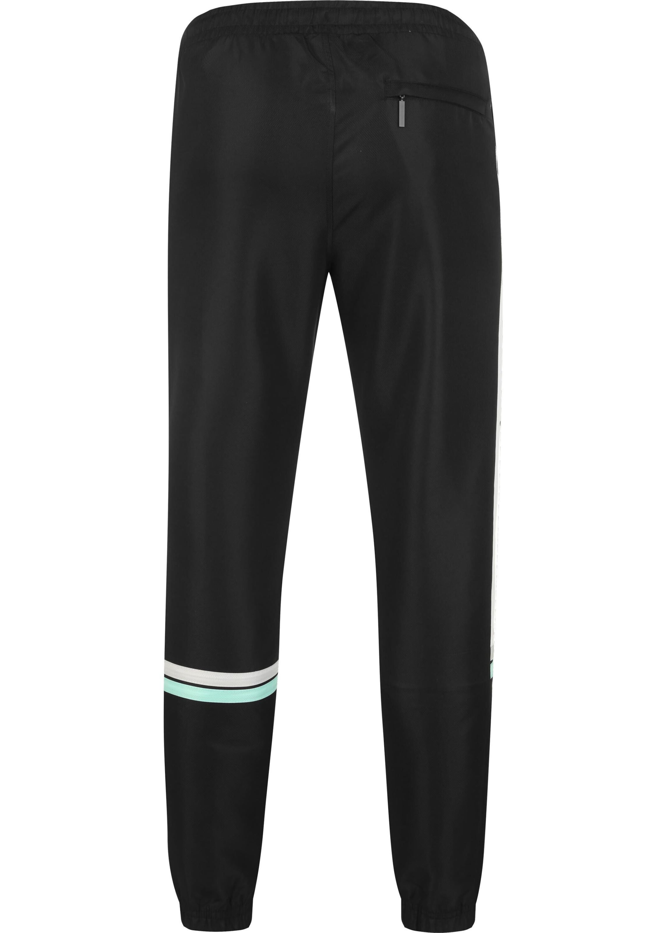 Sergio Tacchini Tapered Sports trousers 'Jura' in Black