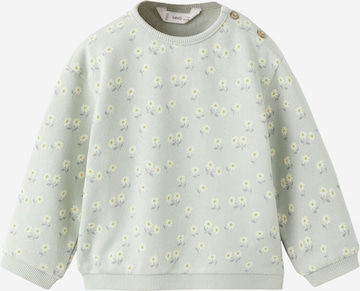 MANGO KIDS Collegepaita 'FLOR' värissä vihreä: etupuoli