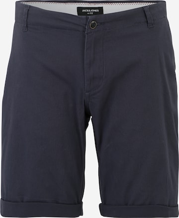 Jack & Jones Plus Normální Chino kalhoty 'DAVE' – modrá: přední strana