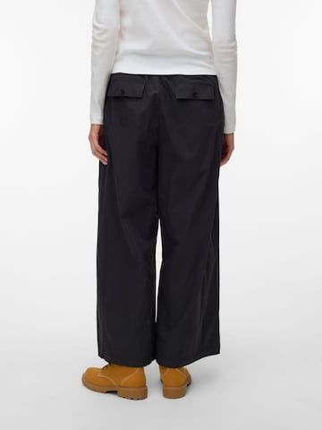 VERO MODA Wide leg Broek 'VMJose' in Zwart