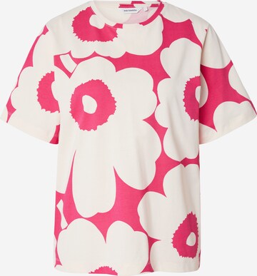 Marimekko T-shirt 'TUNNIT UNIKKO' i vit: framsida