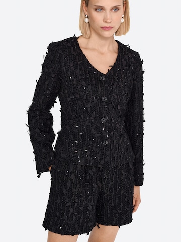 Rich & Royal Regular Trousers in Black: front