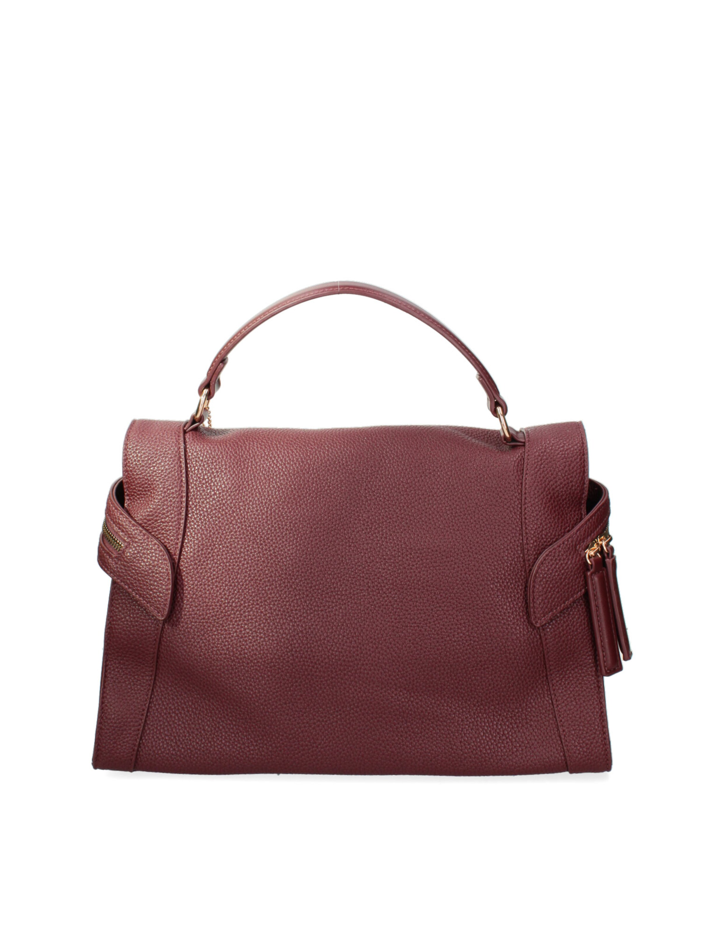 Borsa a mano 'Borsa a Mano Donna Ecopelle - Zip e Tracolla Rimovibile' di Diana&Co. in rosso