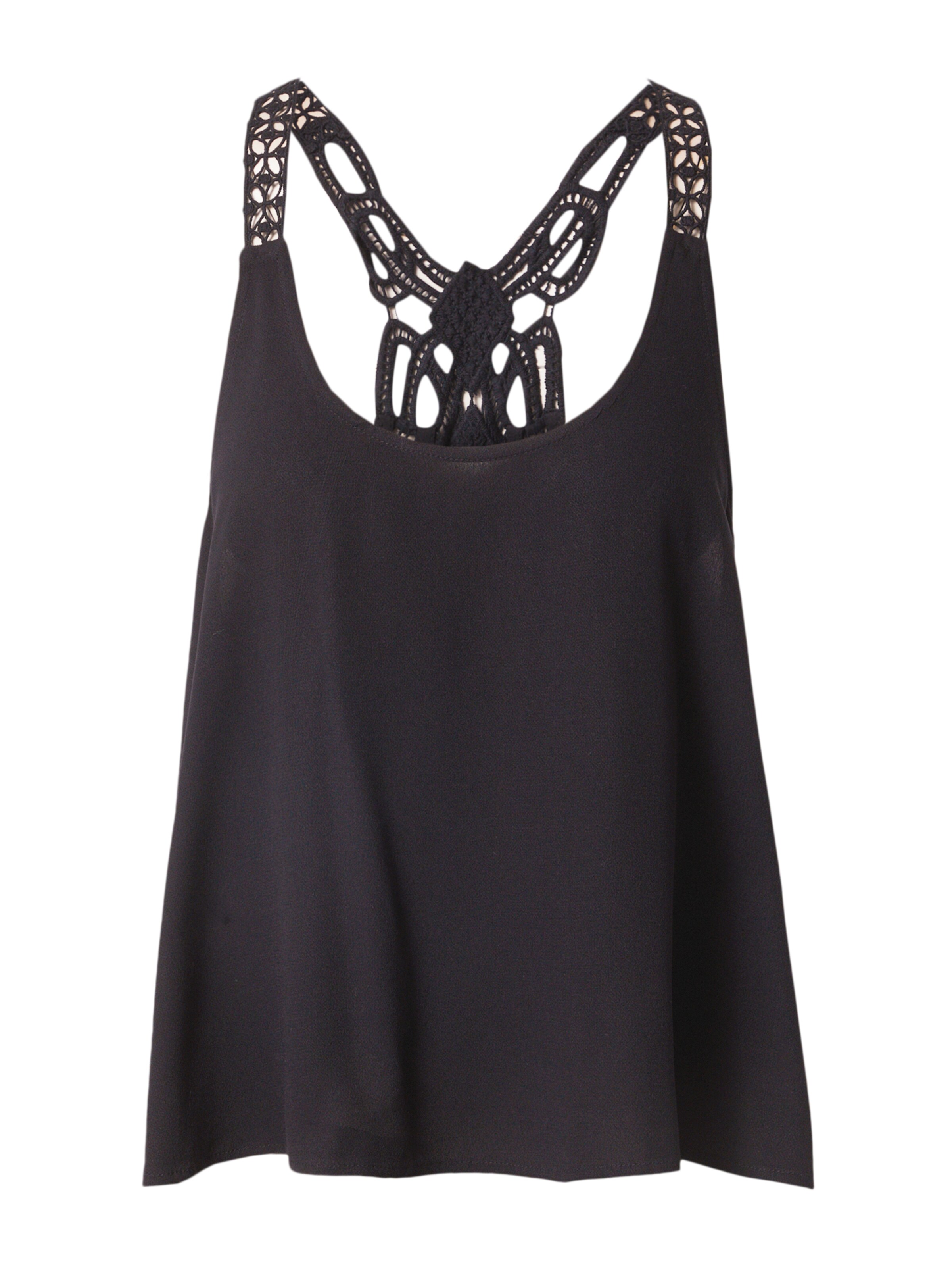 juoda ABOUT YOU Palaidinė be rankovių 'Emilia': priekis