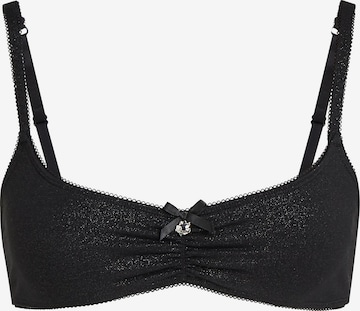 Karl Lagerfeld Bustier Rintaliivi 'Ikon' värissä musta: etupuoli