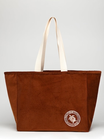 Pacifique Sud Beach Bag in Brown: front