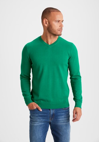 H.I.S Sweater in Green: front