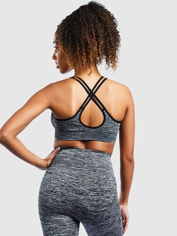 Smilodox Bralette Sports Bra 'Glow' in Grey