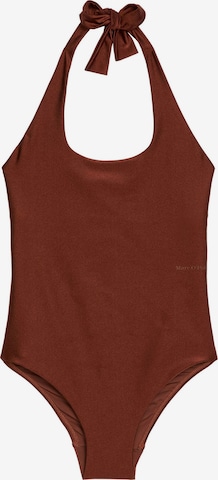Maillot de bain ' Shiny ' Marc O'Polo en marron : devant