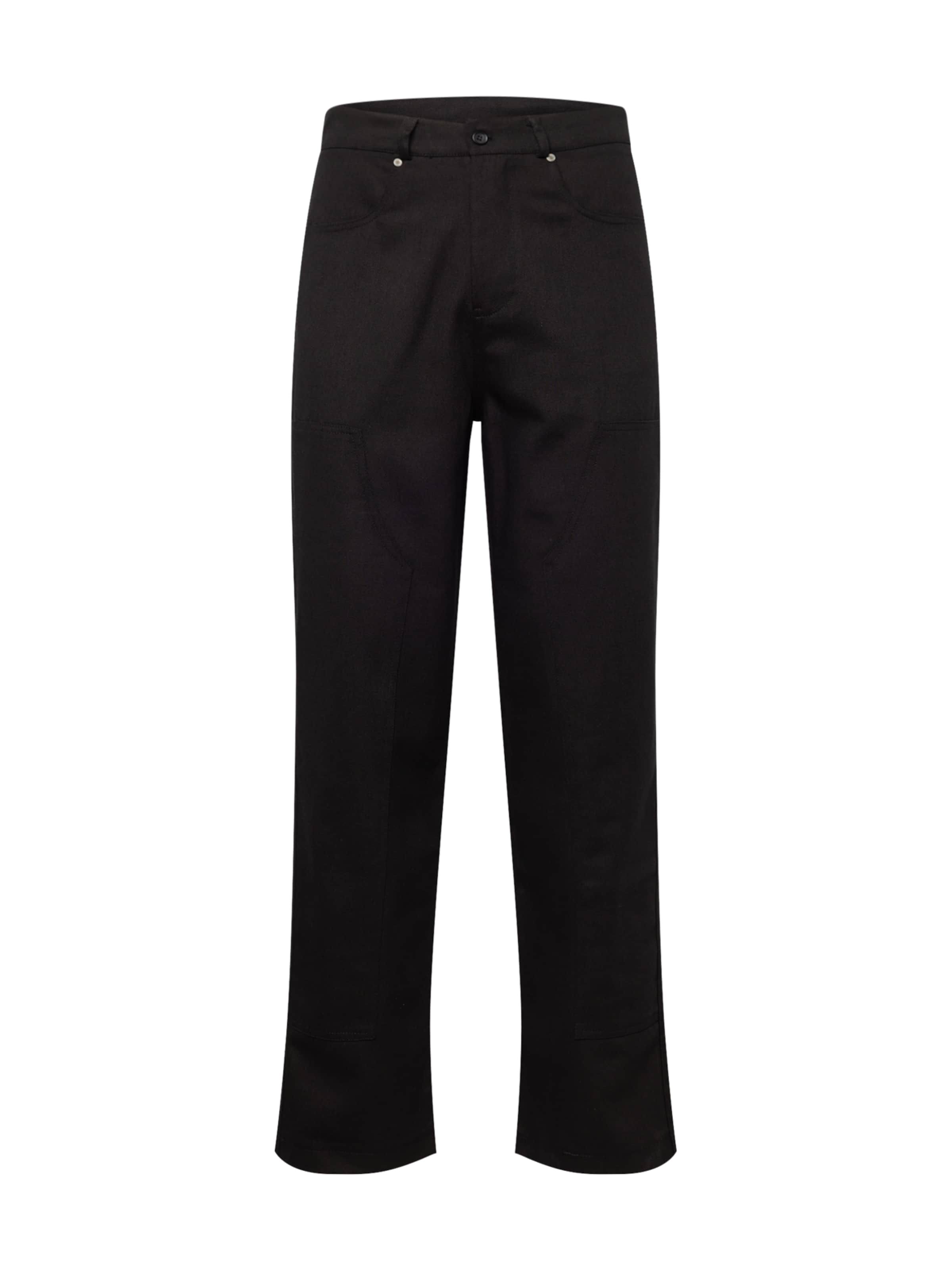 Sixth Juneregular Cargo hlače 'CARPENTER' - crna boja: prednji dio