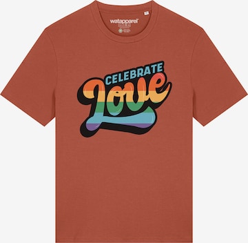 Maglietta 'Celebrate Love' di Watapparel in rosso: frontale