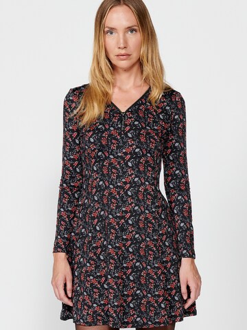Robe KOROSHI en noir : devant