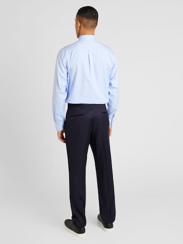 Coupe slim Pantalon à plis 'H-Genius' BOSS Black en bleu