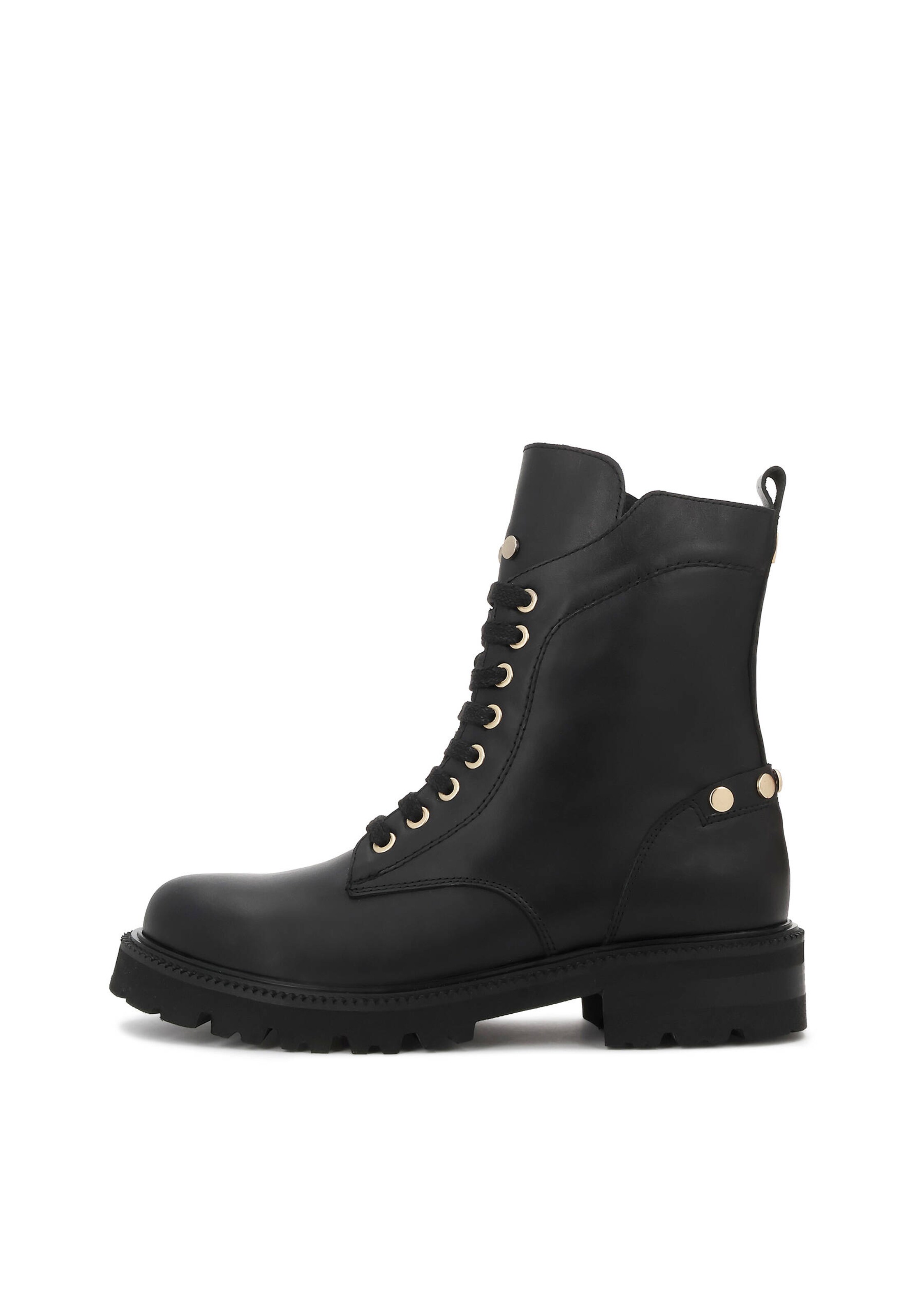 Kazar Schnürstiefel in Schwarz: Vorderseite