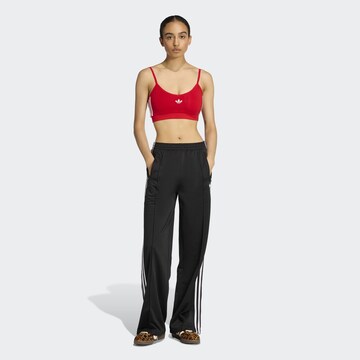 Wide leg Pantaloni di ADIDAS ORIGINALS in nero