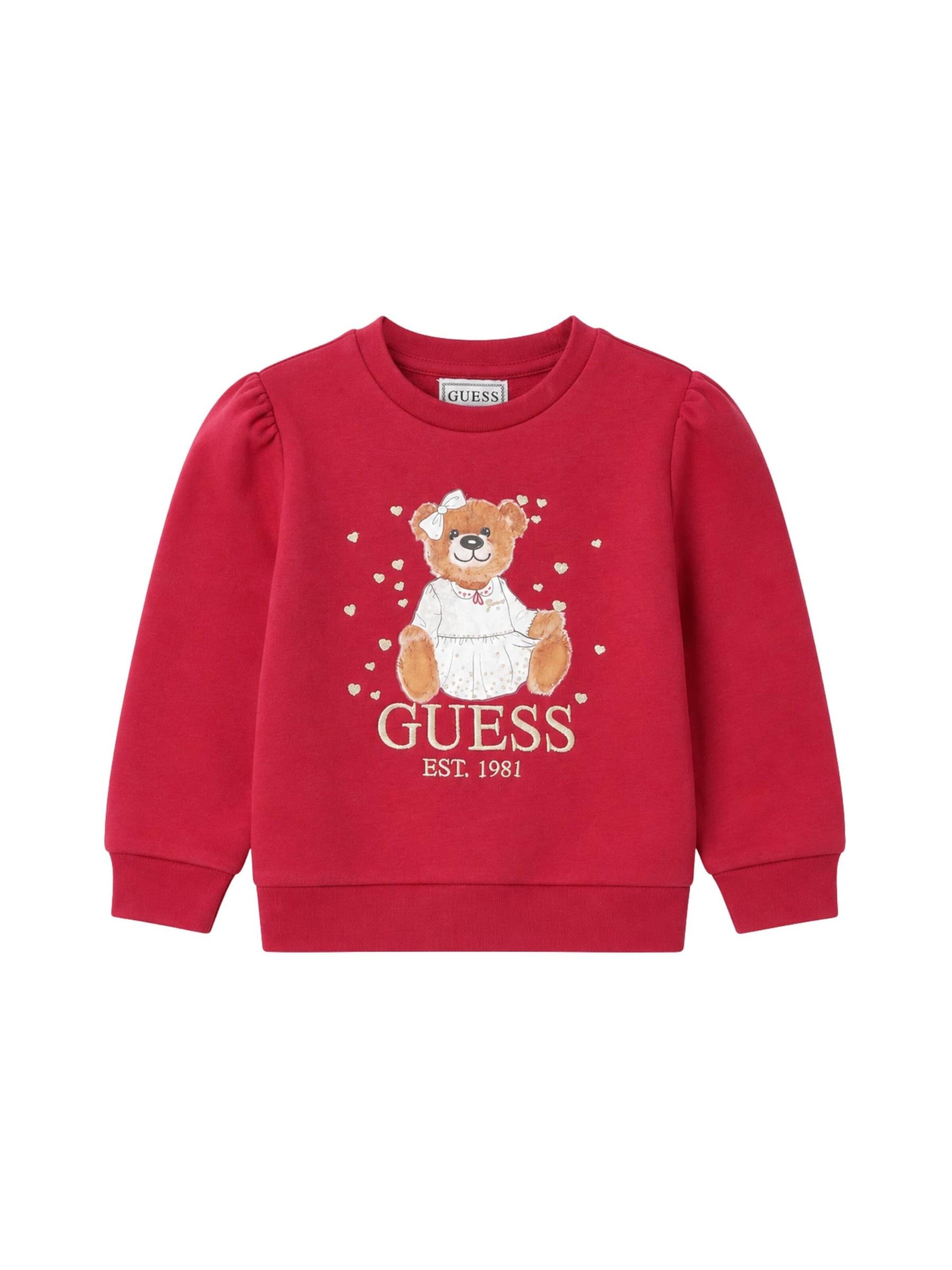 GUESS KIDS Bluzka sportowa w kolorze czerwony: przód