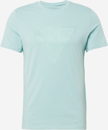 T-Shirt GUESS en vert : devant