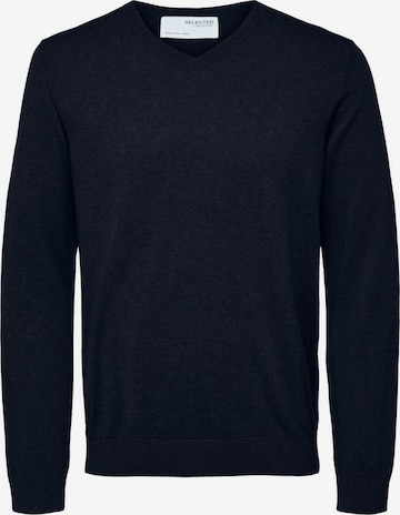 Pull-over SELECTED HOMME en bleu : devant