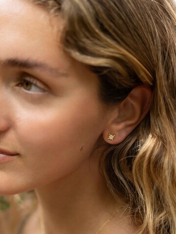 Fiocco Jewelry Earrings 'Luna' in Yellow