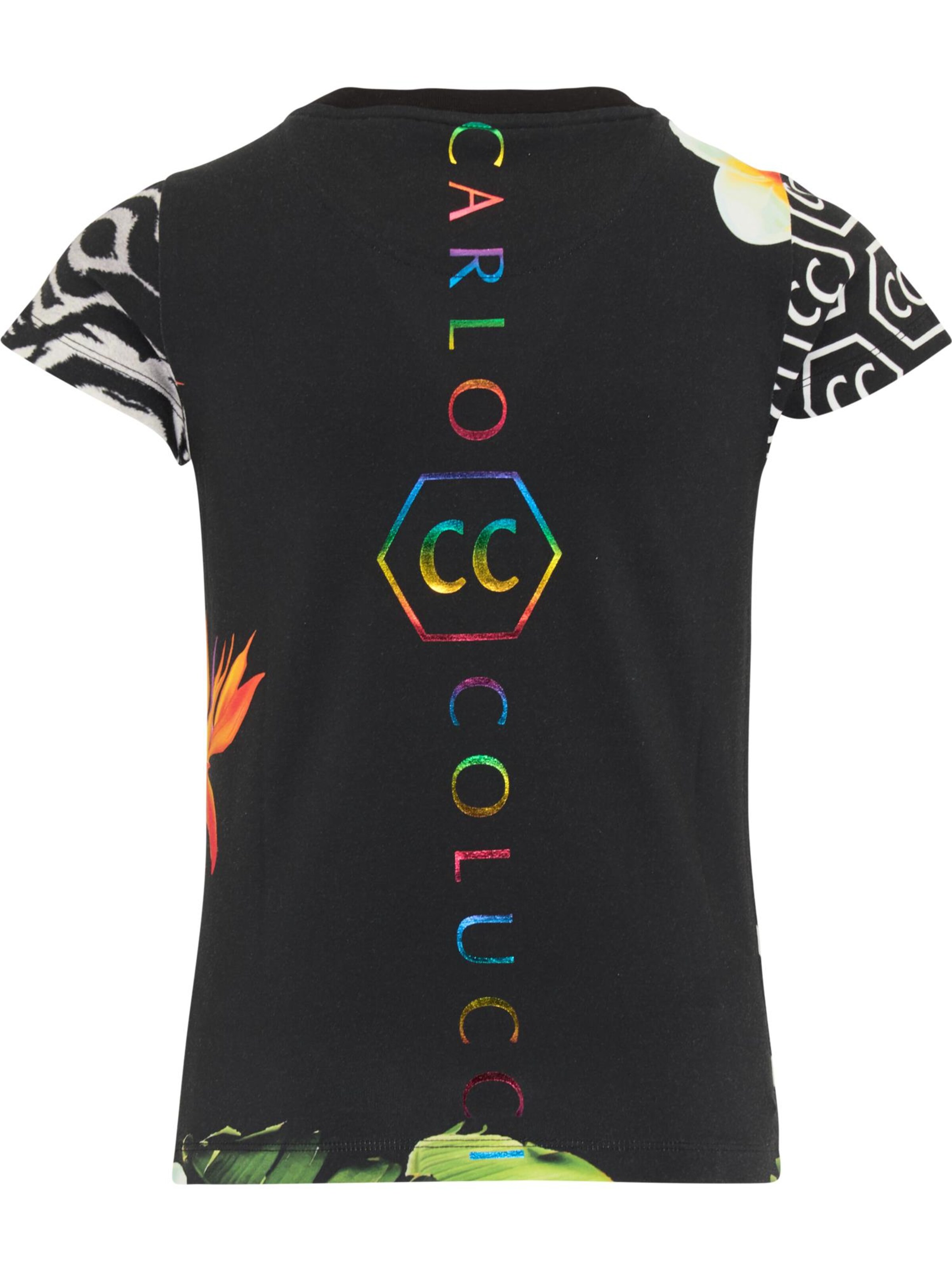 Carlo Colucci T-Shirt 'Cirolini' in Schwarz