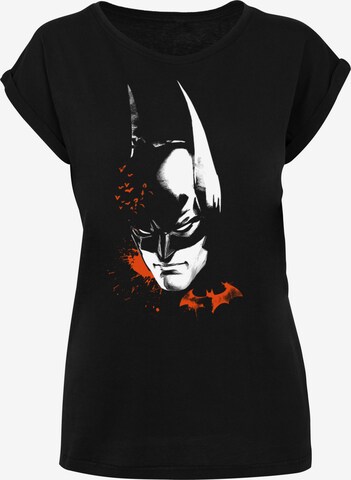 F4NT4STIC Shirt 'DC Comics Batman Arkham Knight Bats Face' in Black: front