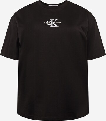 Calvin Klein Jeans Curve - Camiseta en negro: frente