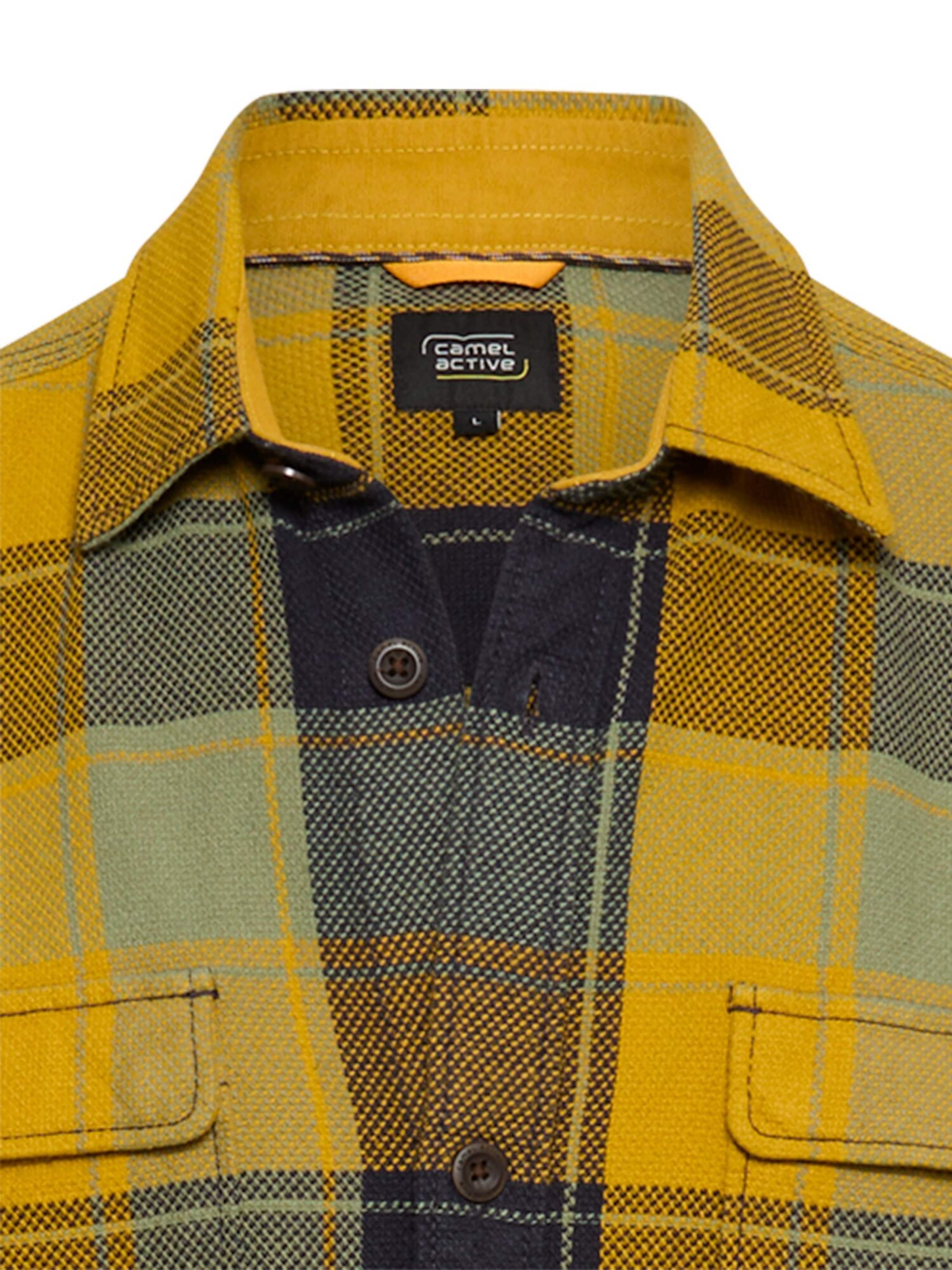 CAMEL ACTIVE Regular fit Button Up Shirt in Yellow